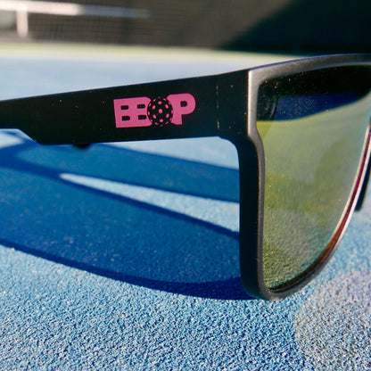 pickleball sunglasses black pink